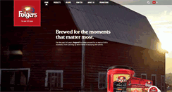 Desktop Screenshot of folgers.ca