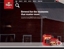Tablet Screenshot of folgers.ca